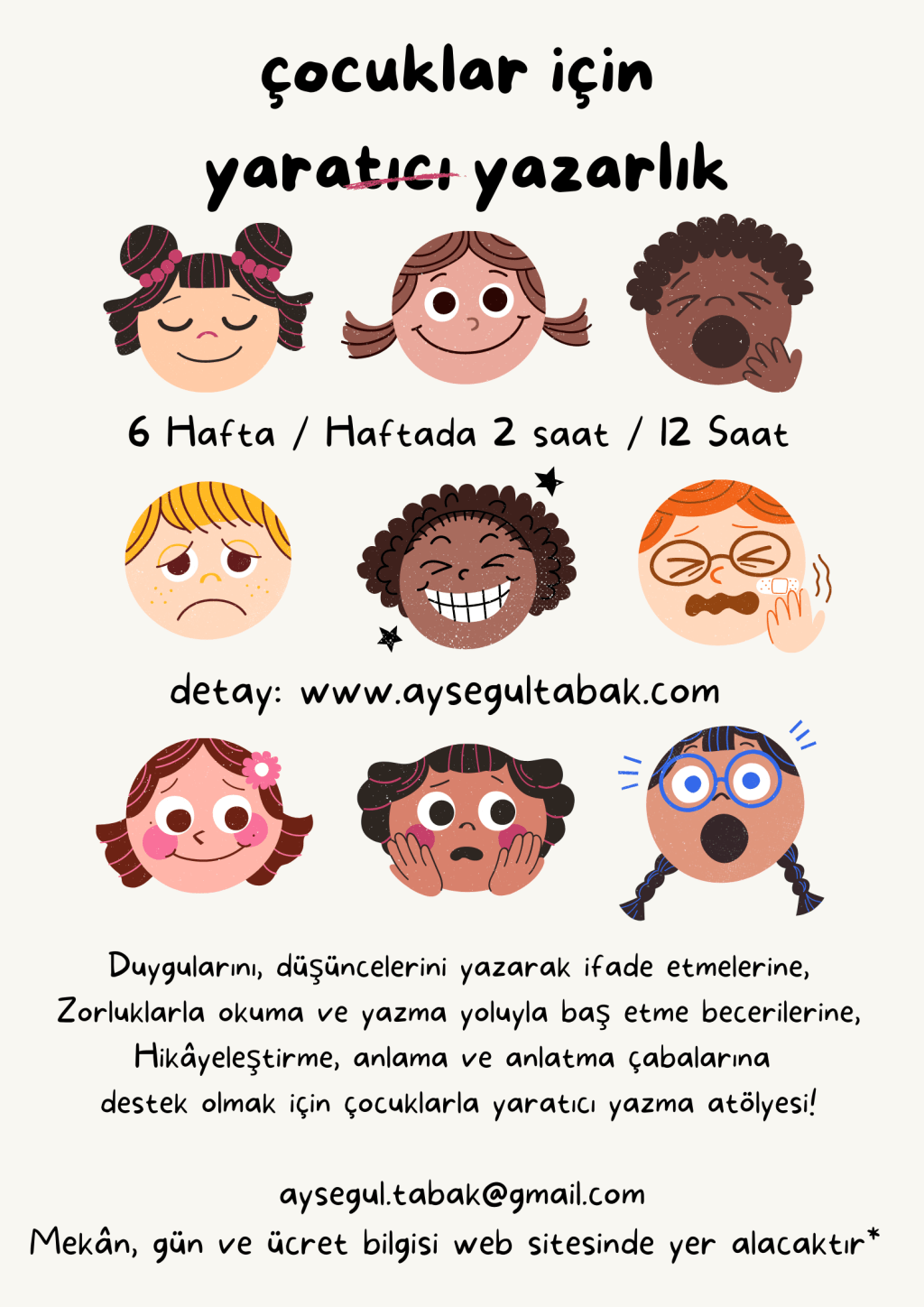 Çocuklarla Yaratıcı Yazma&nbsp;Atölyesi